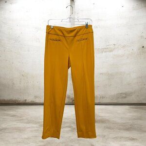 Zac and‎ Rachel Mustard Slim Pants Size 6 Work Career Minimalist Fall Fashion